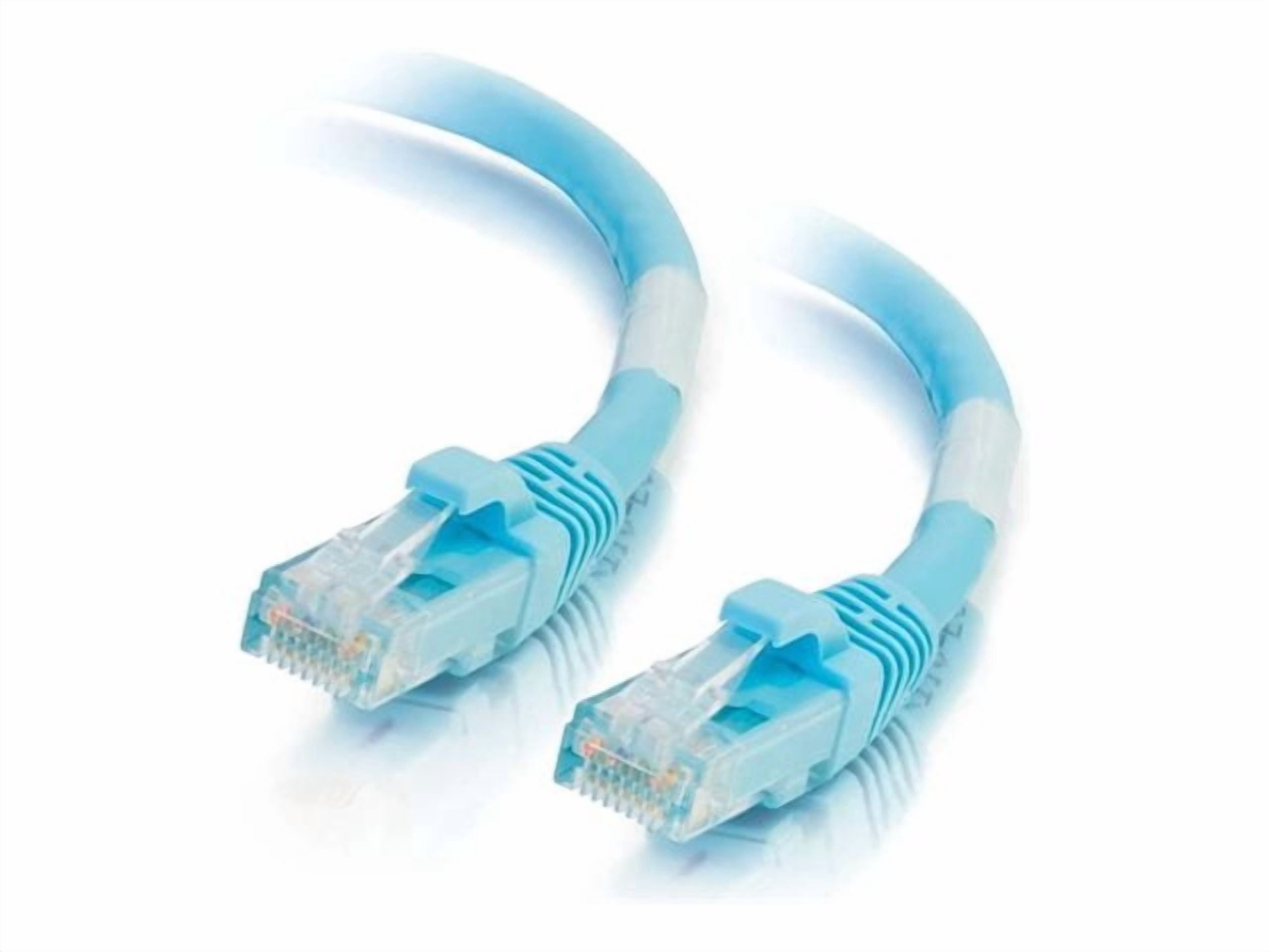 C2G 8ft Cat6a Snagless Unshielded (UTP) Network Patch Ethernet Cable-Aqua - patch cable - 8 ft - aqua