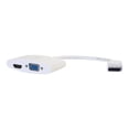 thumbnail image 1 of C2G 8in DisplayPort to 4K HDMI or VGA Adapter - White, 1 of 3