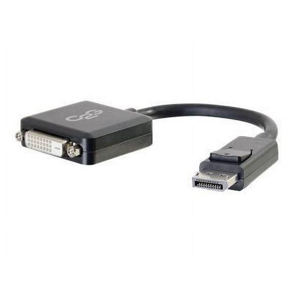 C2G 8in DisplayPort to DVI Adapter Converter-Single Link DVI-D-Video Adapter-M/F Black - video adapter