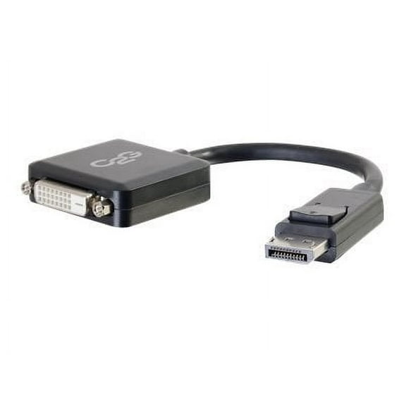 C2G 8in DisplayPort to DVI Adapter Converter-Single Link DVI-D-Video Adapter-M/F Black - video adapter