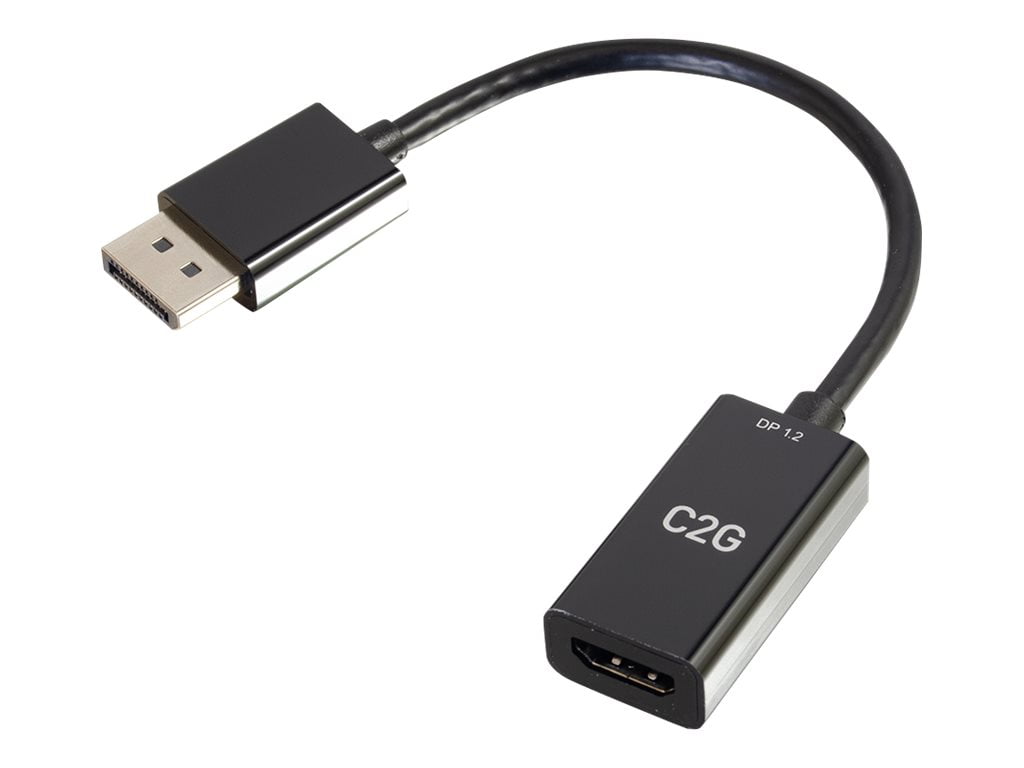 C2G 54431 8in DisplayPort to HDMI Adapter 4K 30Hz Passive - Black