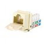 C2G 90° Cat5E RJ45 UTP Keystone Jack - Ivory - keystone jack