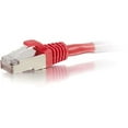 thumbnail image 1 of C2G 9ft Cat6 Snagless Shielded (STP) Ethernet Network Patch Cable - Red - patch cable - 9 ft - red, 1 of 1