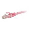 thumbnail image 1 of C2G 9ft Cat6 Snagless Unshielded (UTP) Ethernet Network Patch Cable - Pink - patch cable - 9 ft - pink, 1 of 3
