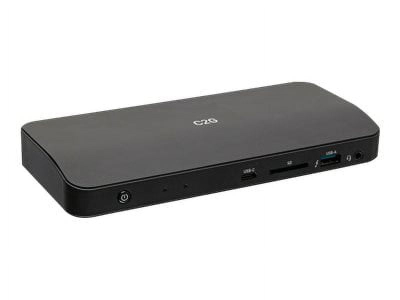 C2G Thunderbolt 3 8K Docking Station - DP, Ethernet, USB, SD, 3.5mm, Power - for Notebook - 85 W - Thunderbolt 3 - Network (RJ-45) - DisplayPort - Audio Line Out - Wired
