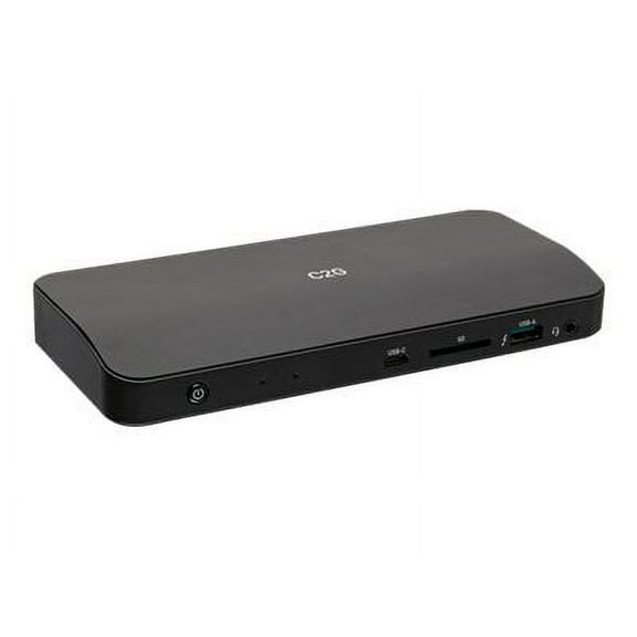 C2G Thunderbolt 3 8K Docking Station - DP, Ethernet, USB, SD, 3.5mm, Power - for Notebook - 85 W - Thunderbolt 3 - Network (RJ-45) - DisplayPort - Audio Line Out - Wired