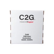 C2G 1000ft 304.8m TAA-Compliant Cat6 Bulk Unshielded UTP Ethernet Network Cable with Solid Conductors-Riser CMR-Rated - Black - Bulk cable - TAA Compliant - 1000 ft - 0.2 in - UTP - CAT 6 - CMR - riser, solid - black