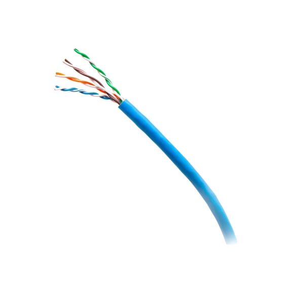 C2G 1000ft (304.8m) TAA-Compliant Cat6a Bulk Unshielded (UTP) Ethernet Network Cable with Solid Conductors-Plenum CMP-Rated - Blue - Bulk cable - TAA Compliant - 1000 ft - 0.3 in - UTP - CAT 6a - CMP - solid, plenum-rated - blue