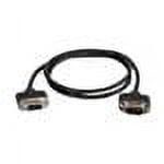 C2G Legrand In-Wall Modem Extension Cable, Black DB9 Null Modem Cable, 10 Foot RS232 Serial Modem Cable, CMG-Rated Male to Female In-Wall Null Modem Cable, 1 Count, C2G 52185