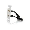 thumbnail image 1 of C2G HDMI and USB Pass Through Wall Plate - White, 1 of 3