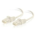 thumbnail image 1 of C2G - Patch cable - RJ-45 (M) to RJ-45 (M) - 15.2 cm - 0.1 in - UTP - CAT 6 - CMR - indoor, molded, snagless, stranded copper - white, 1 of 2