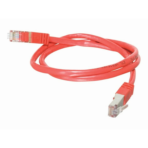 C2G Cat5e Molded Shielded (STP) Network Patch Cable - patch cable - 150 ft - red