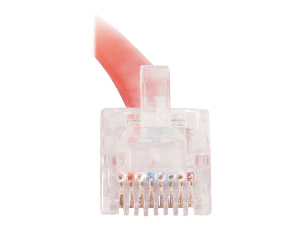 C2G Cat5e Non-Booted Unshielded (UTP) Network Crossover Patch Cable - crossover cable - 10 ft - red