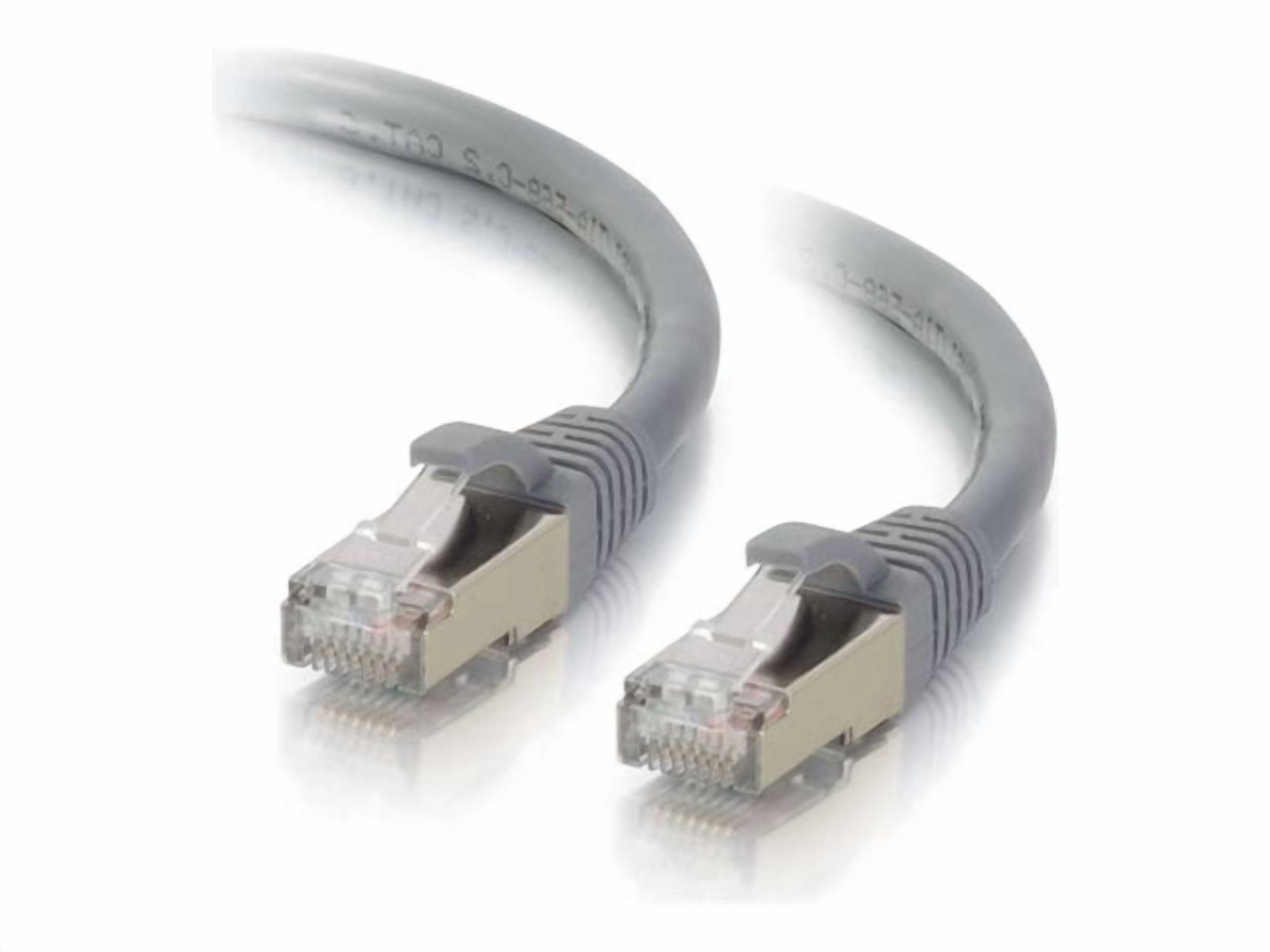 C2G Cat6a Snagless Shielded (STP) Network Patch Cable - patch cable - 8 ft - gray