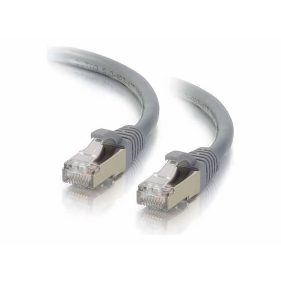 C2G Cat6a Snagless Shielded (STP) Network Patch Cable - patch cable - 8 ft - gray