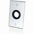 thumbnail image 1 of C2G 1in Grommet Cable Pass Through Single Gang Wall Plate - Brushed Aluminum - 1-gang, 1 of 1