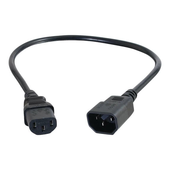 C2G Computer Power Cord Extension - Power extension cable - power IEC 60320 C13 to IEC 60320 C14 - AC 250 V - 5 m