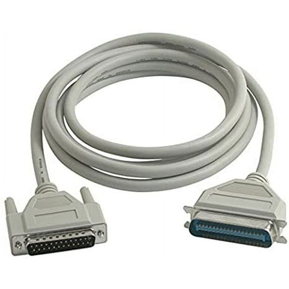 C2G DB25 Male to Centronics 36 (C36) Male Parallel Printer Cable, Beige
