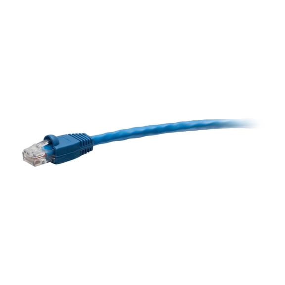 C2G 6ft Cat5e Snagless Unshielded Ethernet Cable - TAA Compliant F-Series - Blue - Network cable - TAA Compliant - RJ-45 (M) to RJ-45 (M) - 6 ft - 0.2 in - UTP - CAT 5e - CMR - molded, snagless - blue
