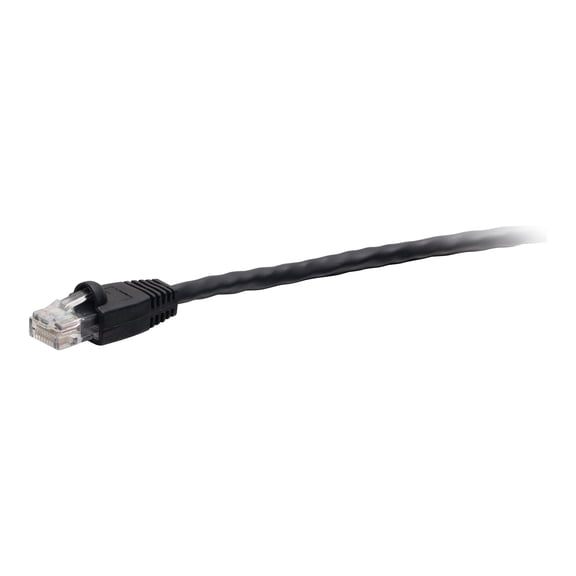 C2G 14ft Cat6 Snagless Unshielded Ethernet Cable - TAA Compliant F-Series - Black - Network cable - TAA Compliant - RJ-45 (M) to RJ-45 (M) - 14 ft - 0.2 in - UTP - CAT 6 - CMR - molded, snagless - black