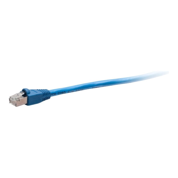 C2G 3ft Cat6 Snagless Shielded Ethernet Cable - TAA Compliant F-Series - Blue - Patch cable - TAA Compliant - RJ-45 (M) to RJ-45 (M) - 3 ft - 0.2 in - STP - CAT 6 - CMR - molded, snagless - blue