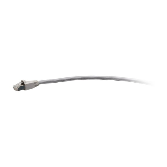 C2G 1ft Cat6 Snagless Shielded Ethernet Cable - TAA Compliant F-Series - Gray - Patch cable - TAA Compliant - RJ-45 (M) to RJ-45 (M) - 1 ft - 0.2 in - STP - CAT 6 - CMR - molded, snagless - gray
