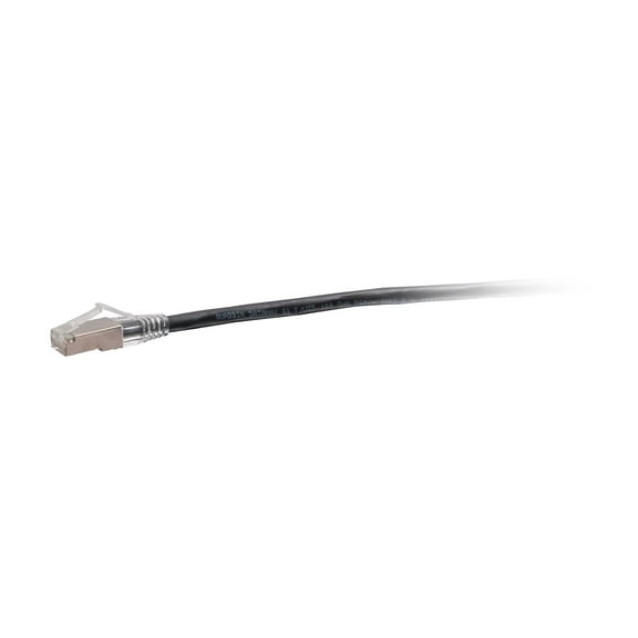 C2G 75ft Cat6a Snagless Shielded Ethernet Cable - TAA Compliant F-Series - Black - Patch cable - TAA Compliant - RJ-45 (M) to RJ-45 (M) - 22.86 m - 0.2 in - STP - CAT 6a - CMR - molded, snagless - black