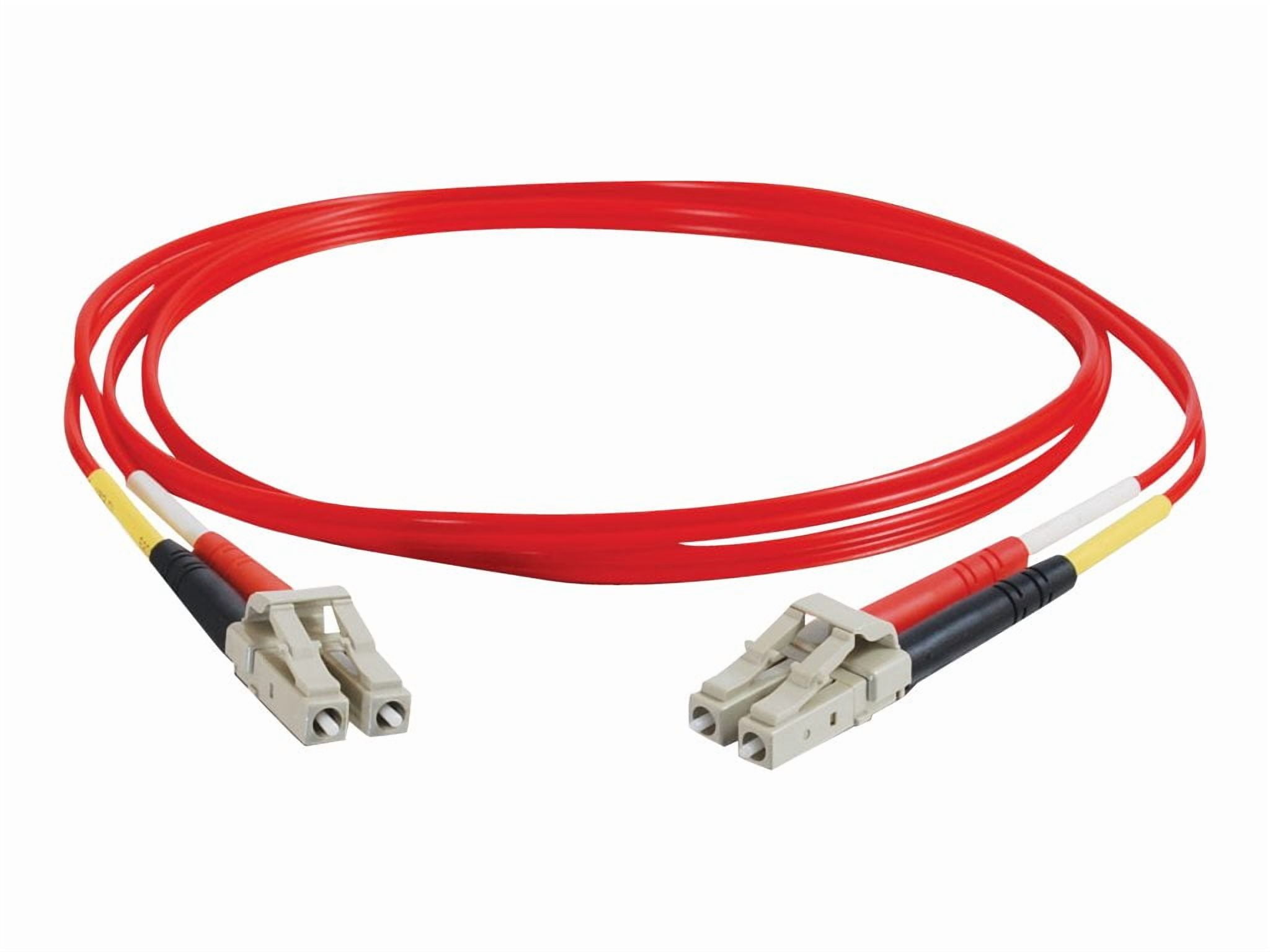 C2G 2m LC-LC 62.5/125 OM1 Duplex Multimode PVC Fiber Optic Cable - Red - Patch cable - LC multi-mode (M) to LC multi-mode (M) - 2 m - fiber optic - duplex - 62.5 / 125 micron - OM1 - red