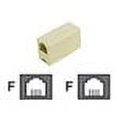thumbnail image 1 of C2G In-line Modular Coupler - phone coupler - ivory, 1 of 2