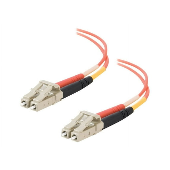 C2G LC-LC 62.5/125 OM1 Duplex Multimode Fiber Optic Cable (TAA Compliant) - Patch cable - TAA Compliant - LC multi-mode (M) to LC multi-mode (M) - 7 m - 7 m - fiber optic - duplex - 62.5 / 125 micron - OM1 - orange