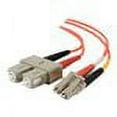 thumbnail image 1 of C2G LC-SC 62.5/125 OM1 Duplex Multimode Fiber Optic Cable (Plenum-Rated) - patch cable - 6.6 ft - orange, 1 of 4