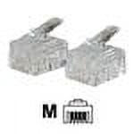 C2G Modular Plug - network connector - clear