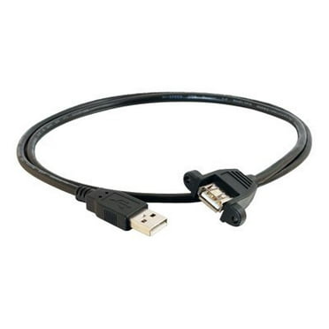 C2G Panel Mount Cable - USB cable - 2 ft