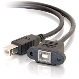 C2G Panel Mount Cable - USB cable - 3 ft