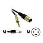 C2G Pro-Audio 1.5ft Pro-Audio XLR Male to 1/4in Male Cable - audio cable - 1.5 ft