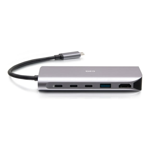 C2G USB-C 4.0 6-in-1 Mini Docking Station with HDMI, USB-A, Ethernet, and USB-C 85W- 8K 60HZ