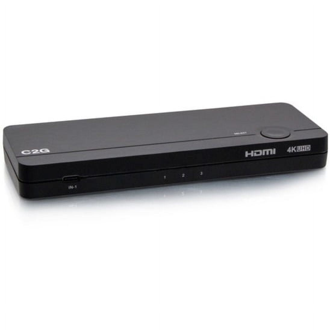 C2G USB-C/HDMI 3-Input Combo to HDMI 1-Output KVM with Power Delivery, 4K 60Hz