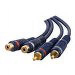 C2G Velocity 25ft Velocity RCA Stereo Audio Extension Cable - audio extension cable - 25 ft