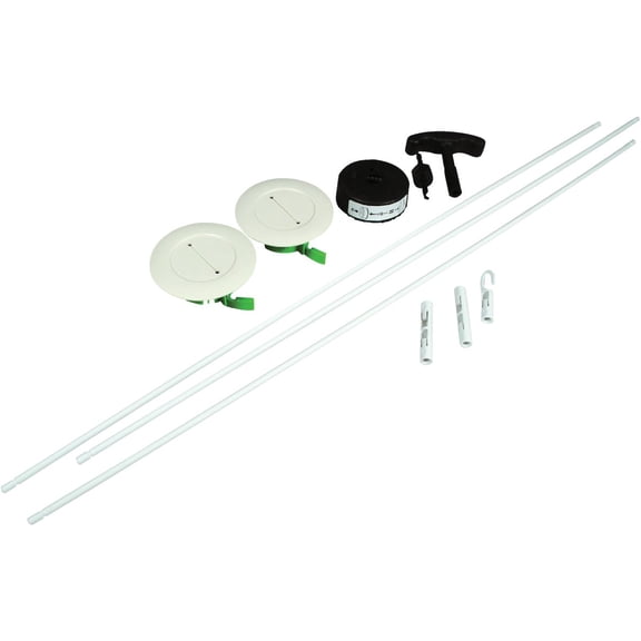 C2G Wiremold 30 In. L. White Channel Grommet Kit CMK60 Indoor & Outdoor Use, NEC-Compliant