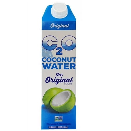 C2O Pure Coconut Water 100% Pure 33.8 fl oz Pack of 4