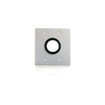 thumbnail image 1 of C2g 1.5In Grommet Cable Pass Through Double Gang Wall Plate - Brushed Aluminum, 1 of 16