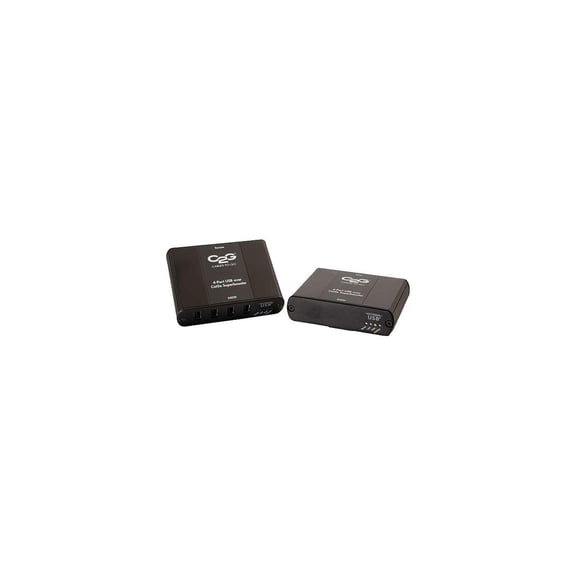 C2g 4-Port Usb 2.0 Over Cat5 Extender