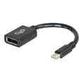 thumbnail image 1 of C2g 6In Mini Displayport To Displayport Adapter Converter - Black, 1 of 3