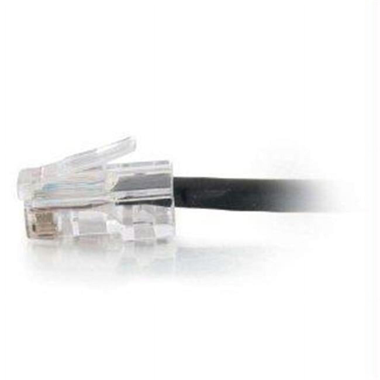 C2g 75ft Cat5e Assembled Plenum Patch Cable Black 15262