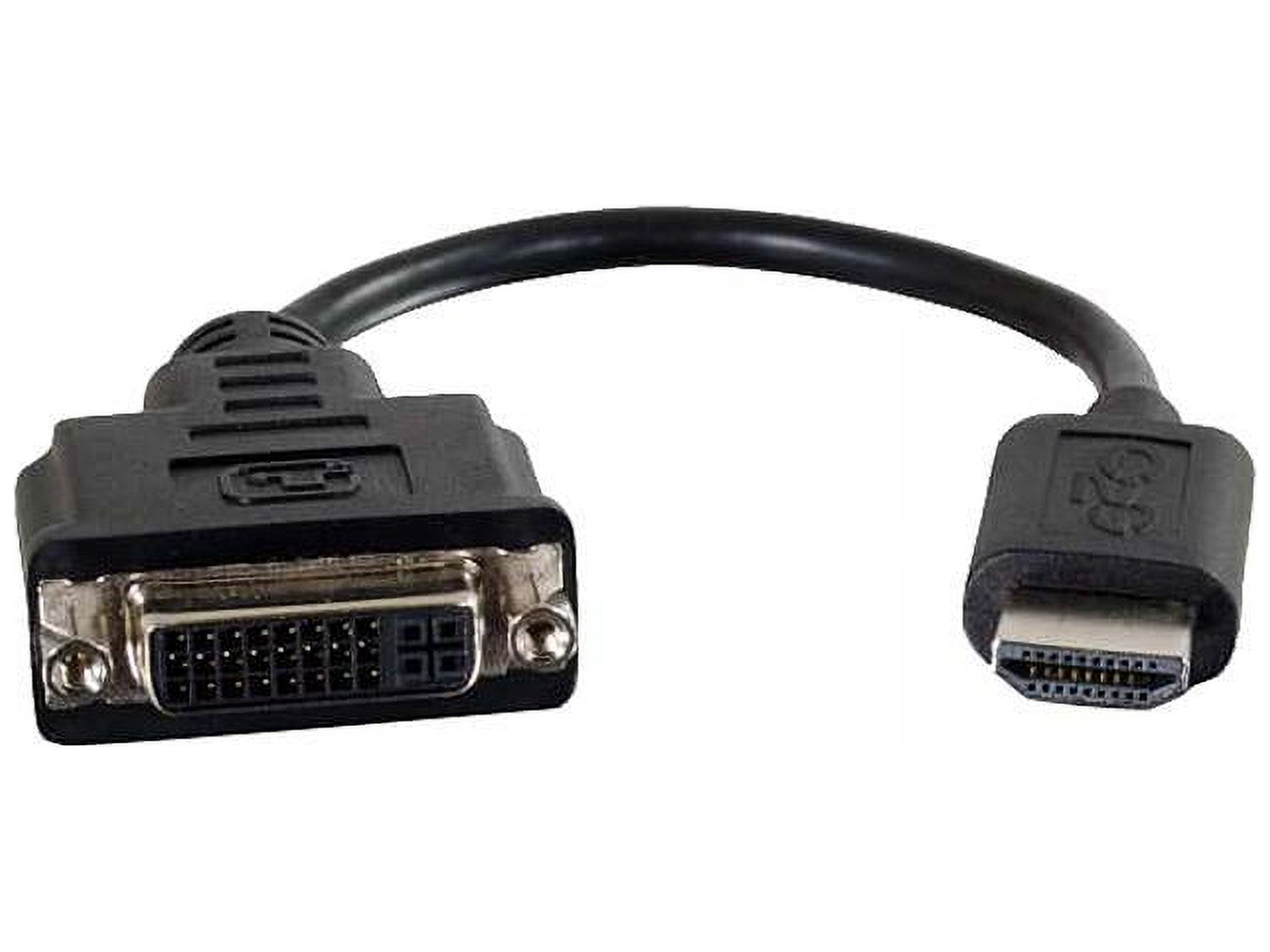 C2g 8In Hdmi To Dvi Adapter Converter Dongle - M/F Black - image 1 of 3