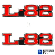 C3 CORVETTE 75-79 L-82 HOOD EMBLEMS OFFICIAL GM RESTORATION EMBLEM BOTH SIDES FITS 75-79 CORVETTES