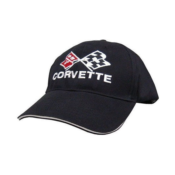 C3 Corvette Black & White Piping Twill Hat