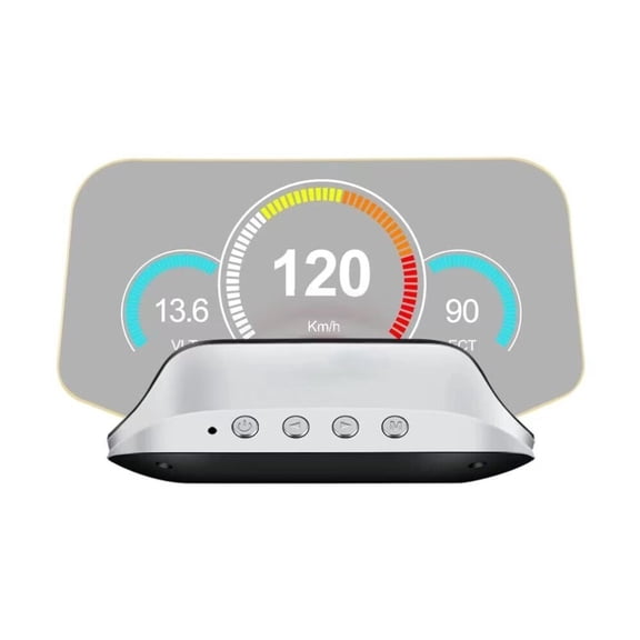 C3 OBD Head Up Display Car HUD Digital Speedometer with Speed Alarm LCD Meter Display Suitable for Most Gasoline Vehicles After 2008