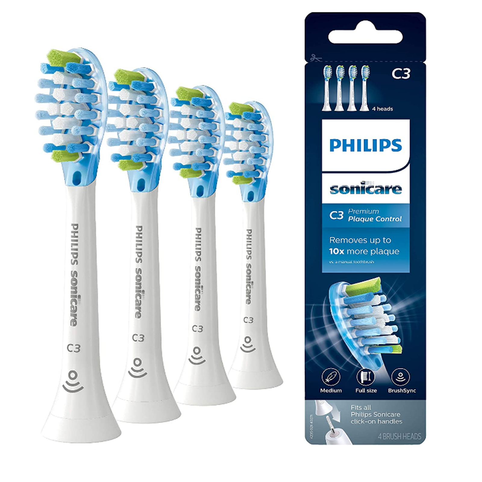 Philips Sonicare Optimal Plaque Control Replacement Brush Heads (8