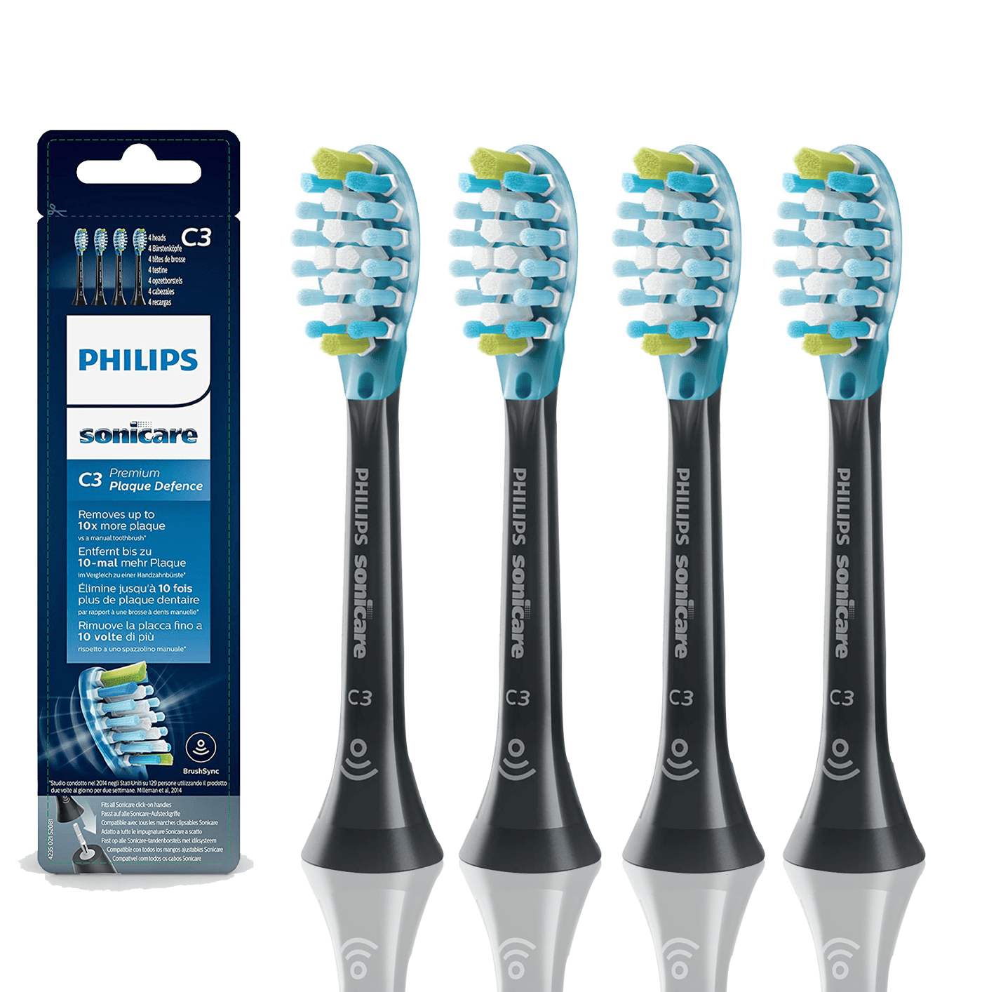 C3 Premium Plaque Control Sonic Toothbrush Head, Compatible with